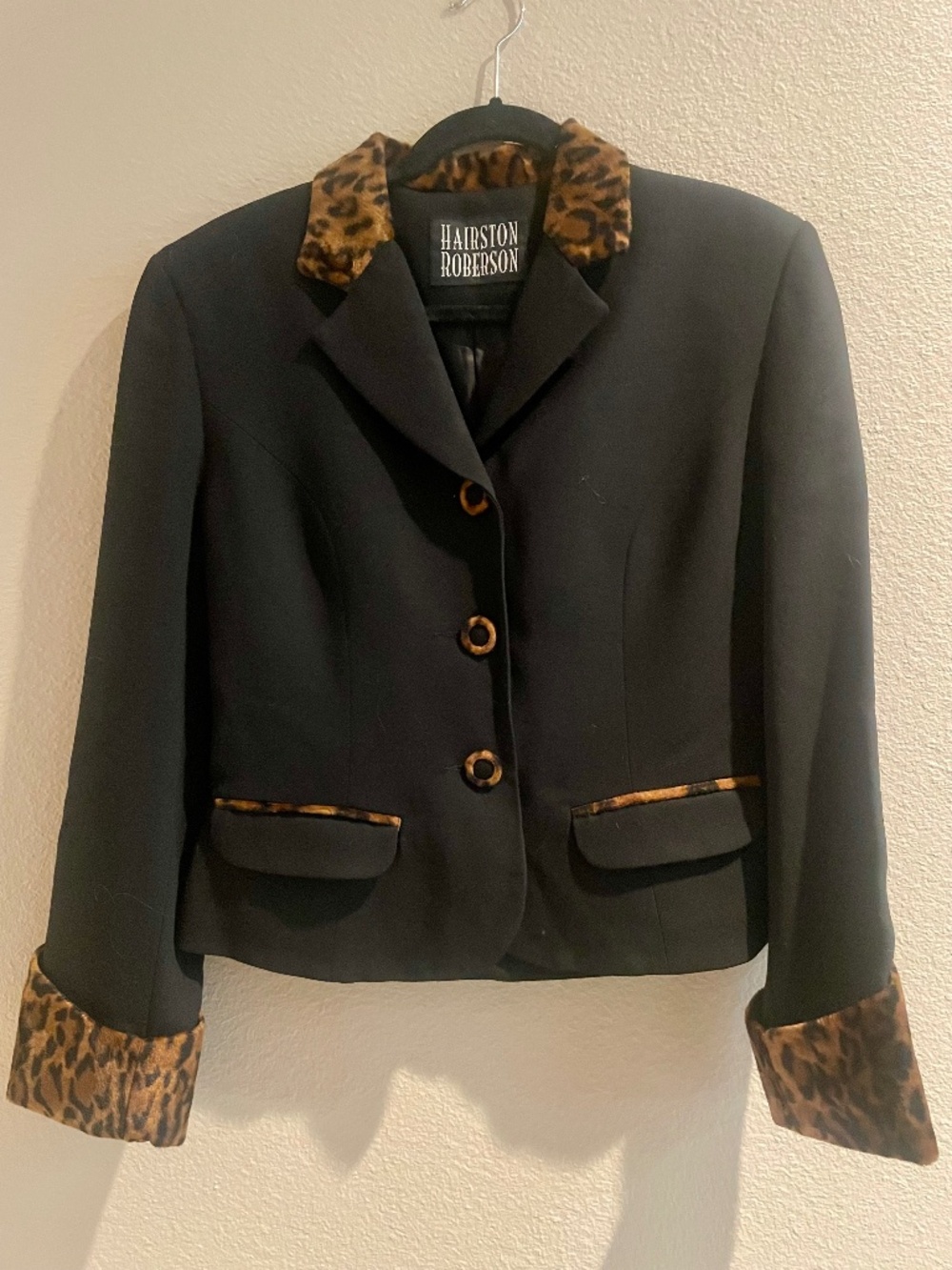 Hariston Roberson Faux Fur Wool Vintage Sweater, Size 6